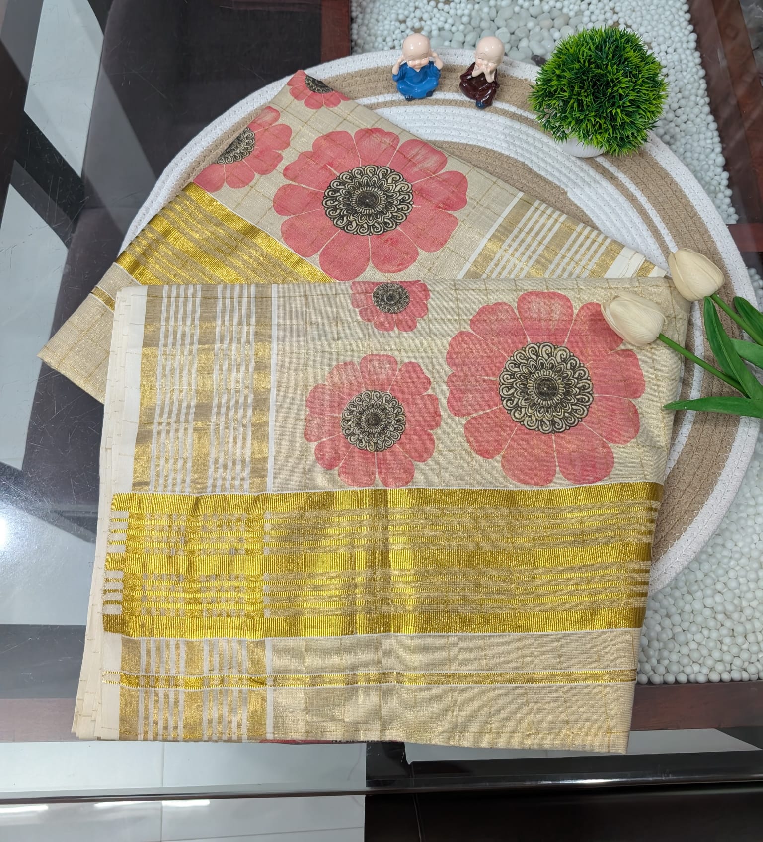 Kerala Sarees with Floral design