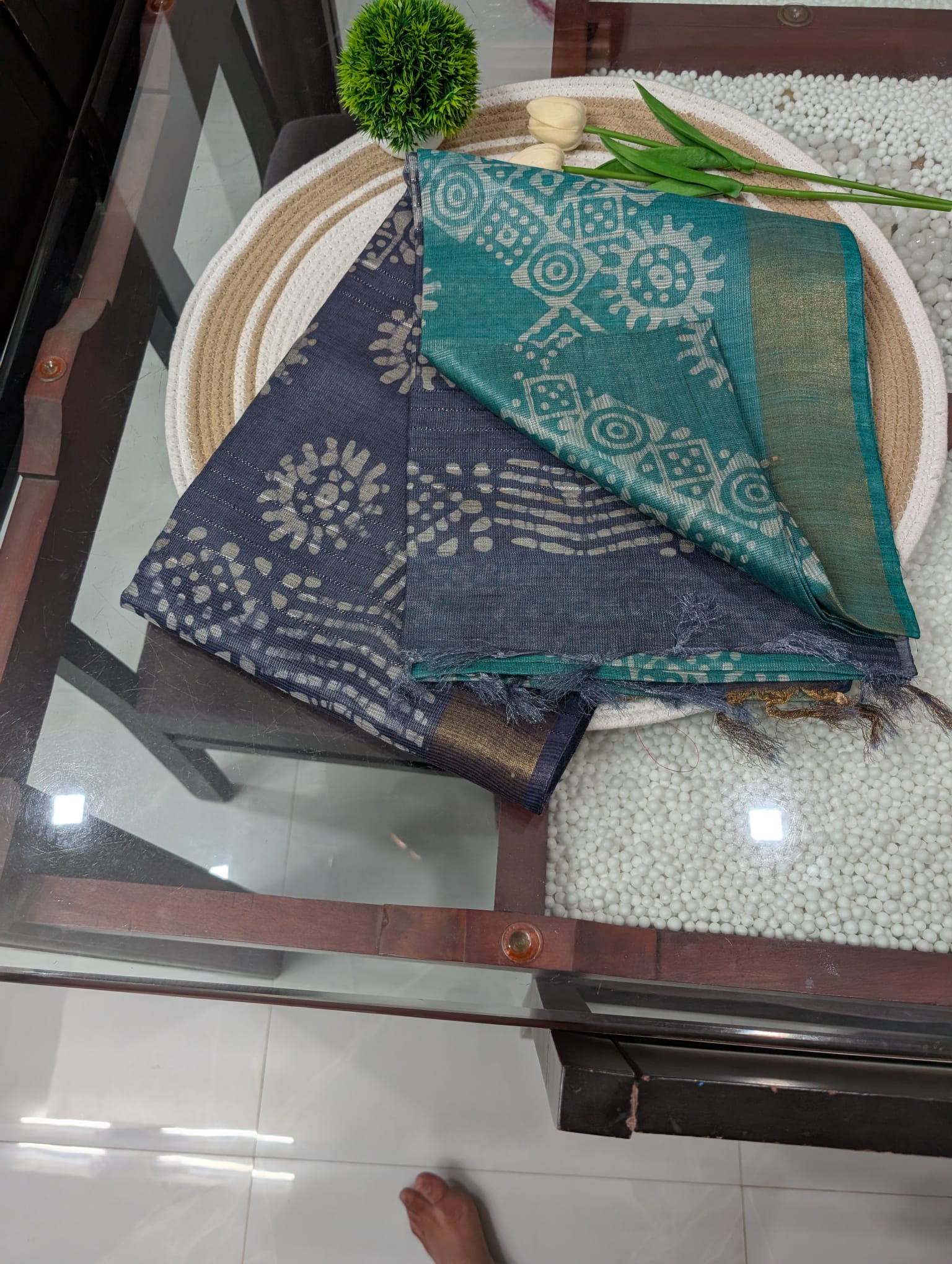 Tissue Fancy Saree with Butta
