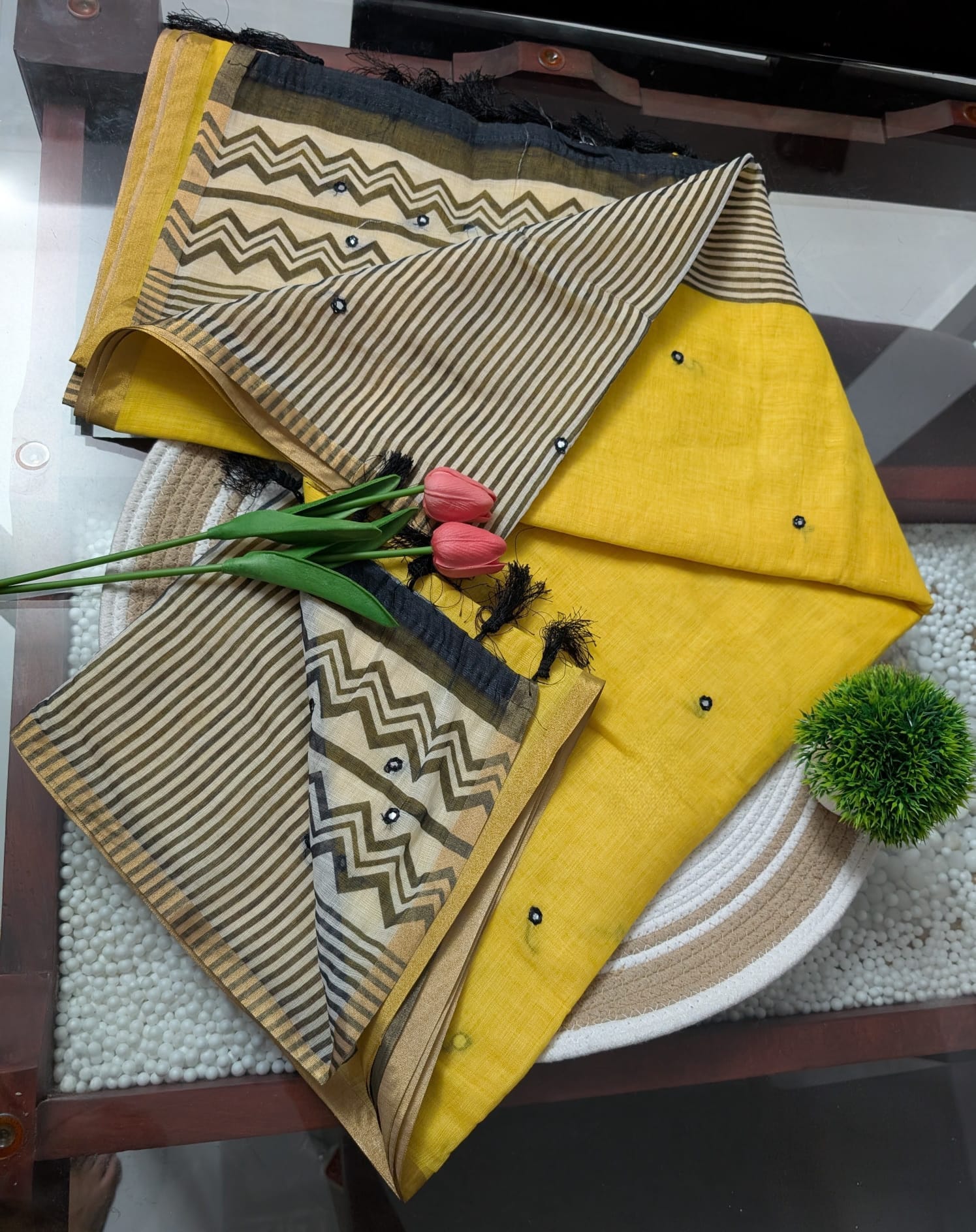 Linen Saree