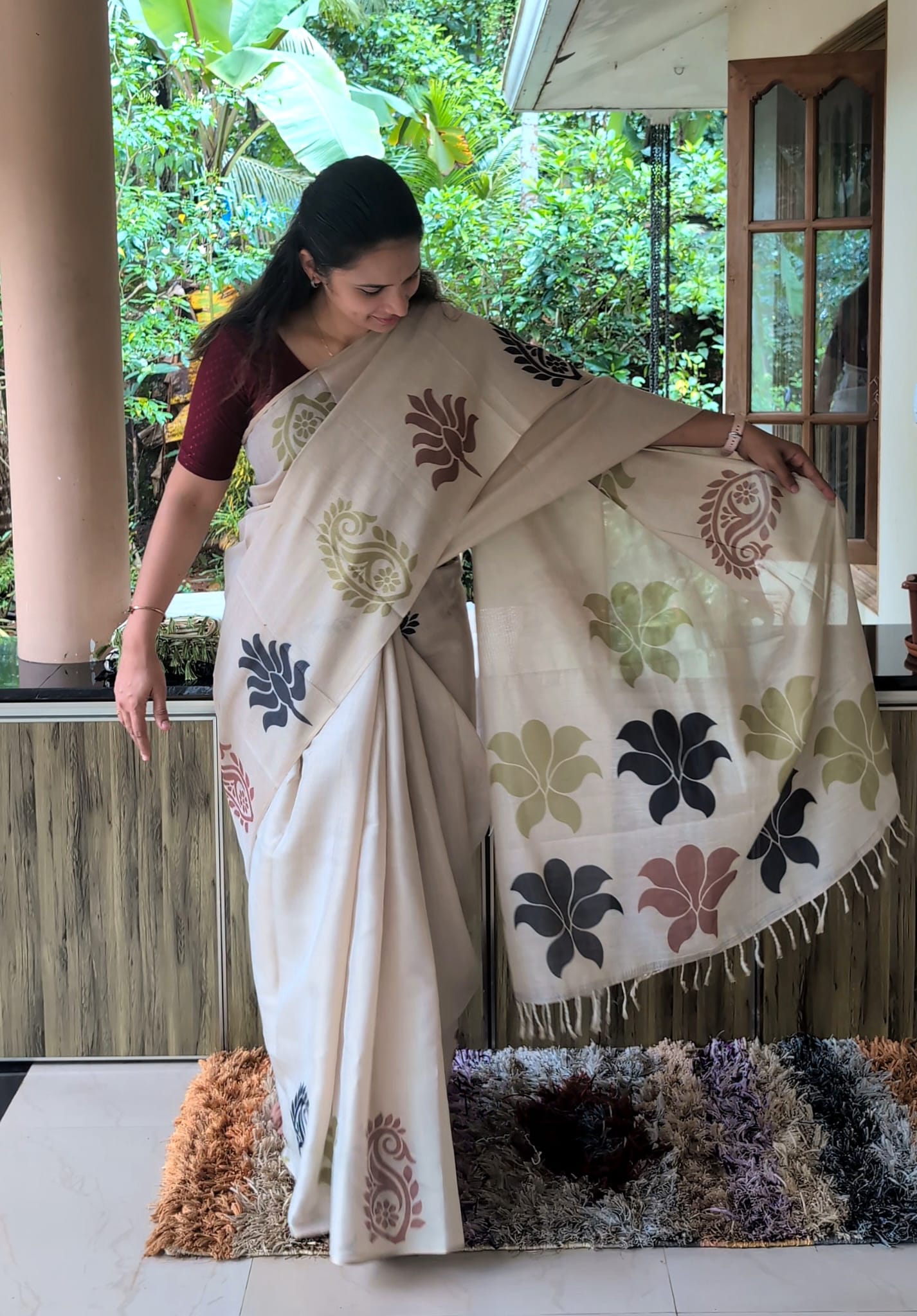 Jute Silk Saree