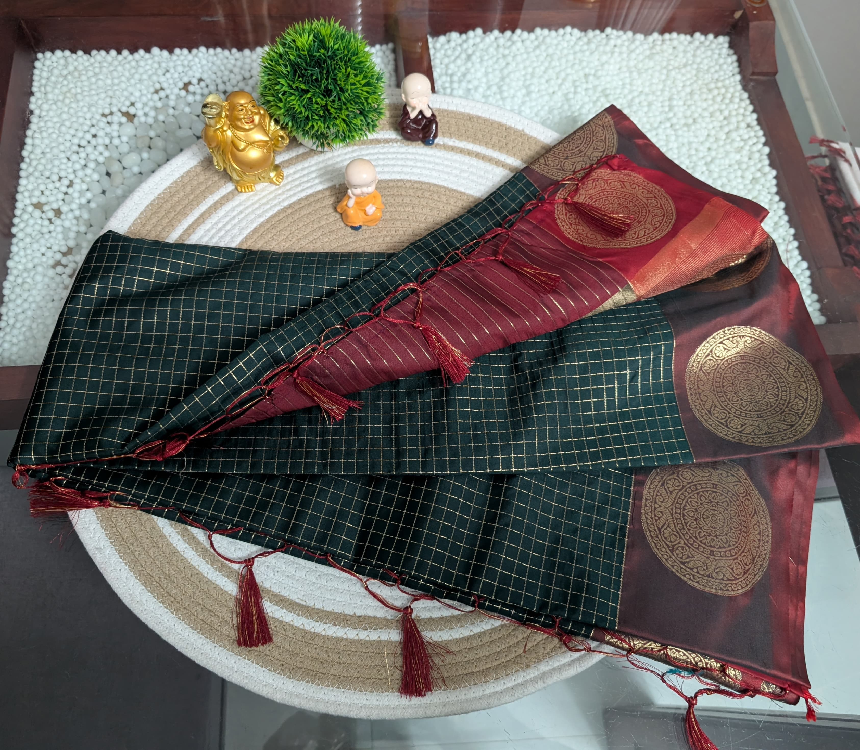 Silk Saree with Checks