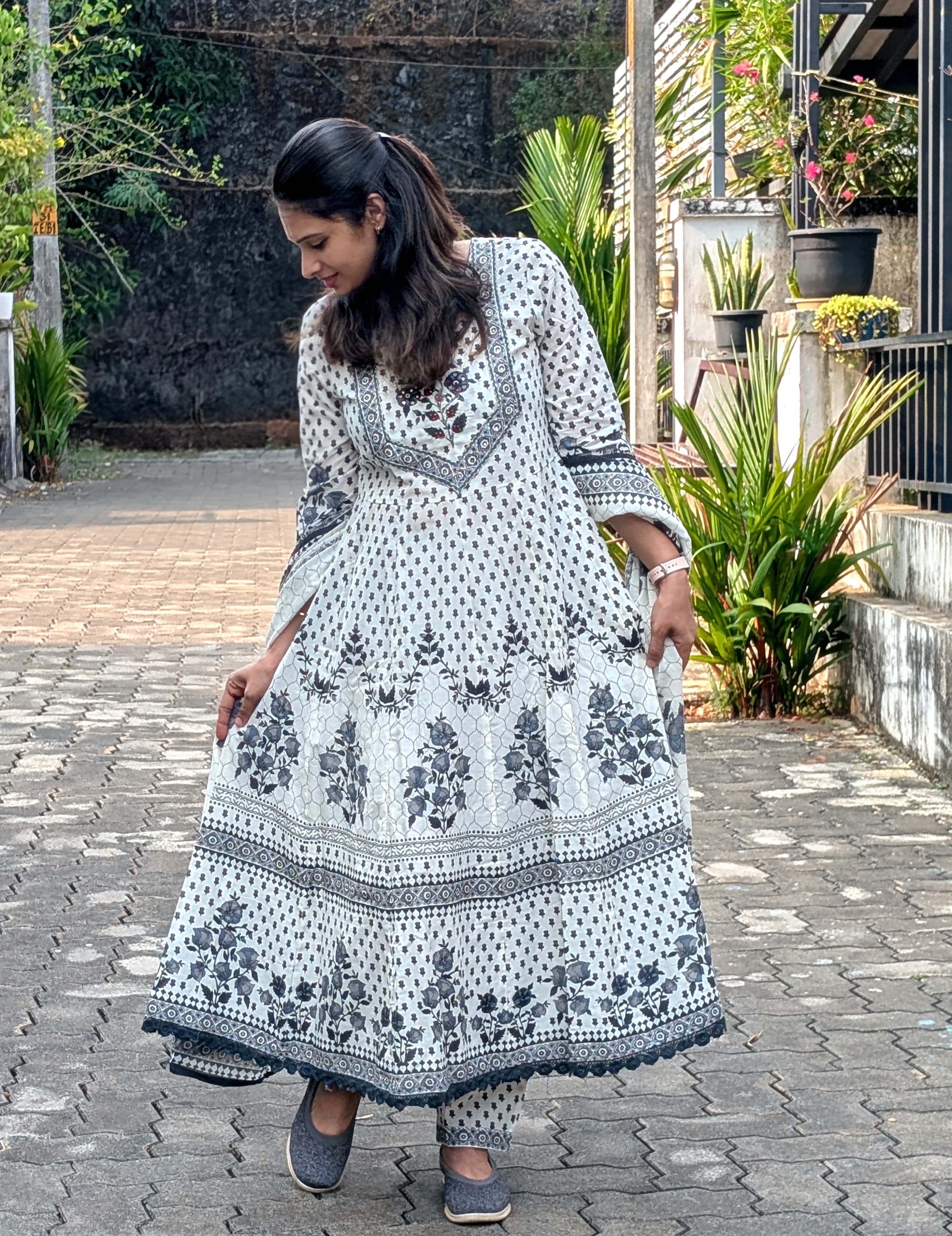 Cotton 3-piece salwar set