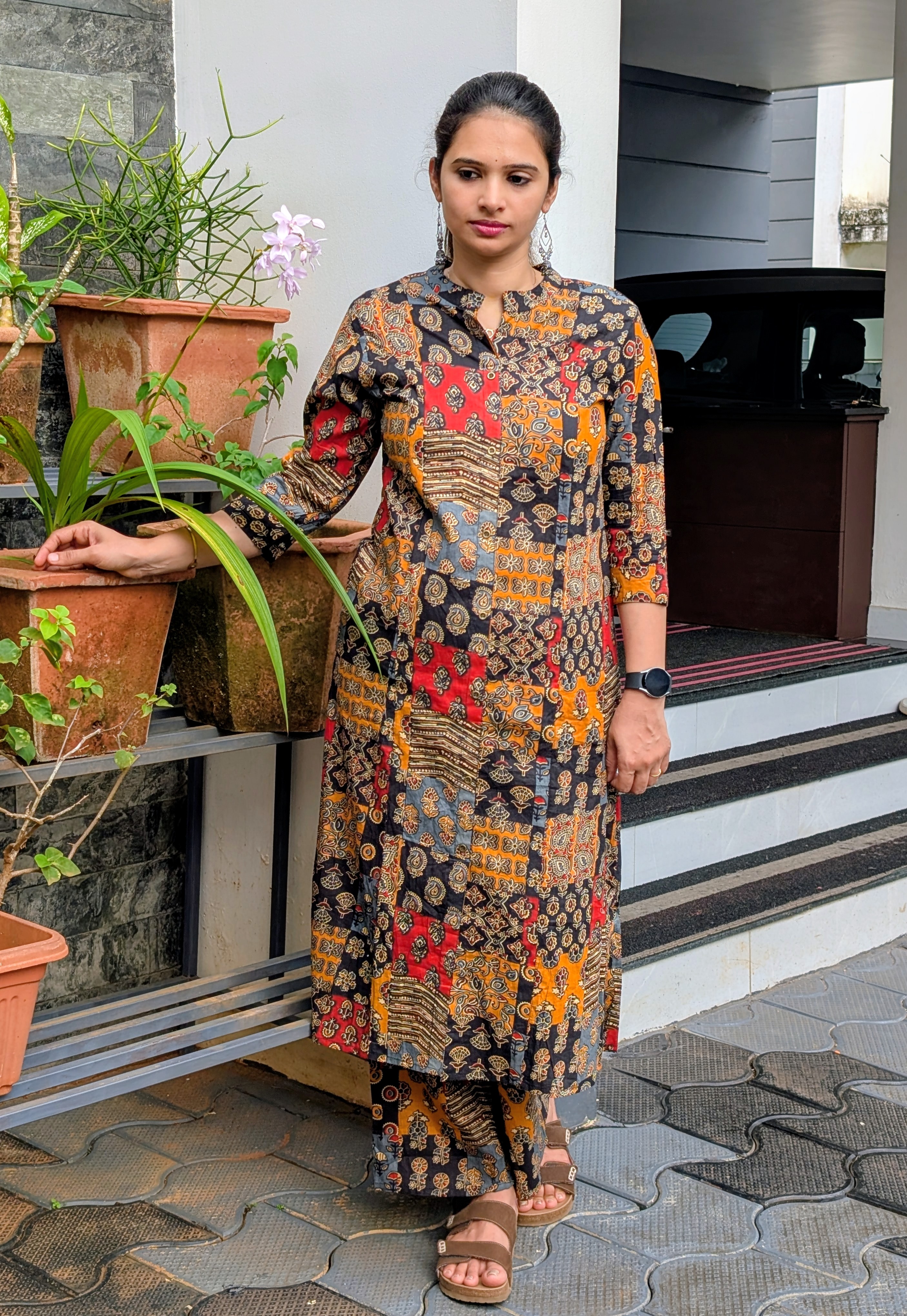 Rayon Multicolored Printed Kurta Set